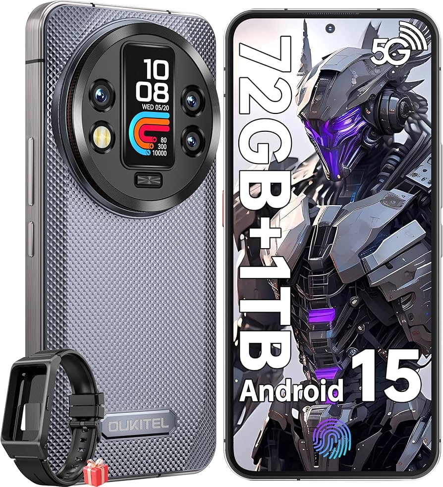 Amazon | OUKITEL WP200 Pro 5G SIMフリー スマホ 本体 72GB RAM+1TB