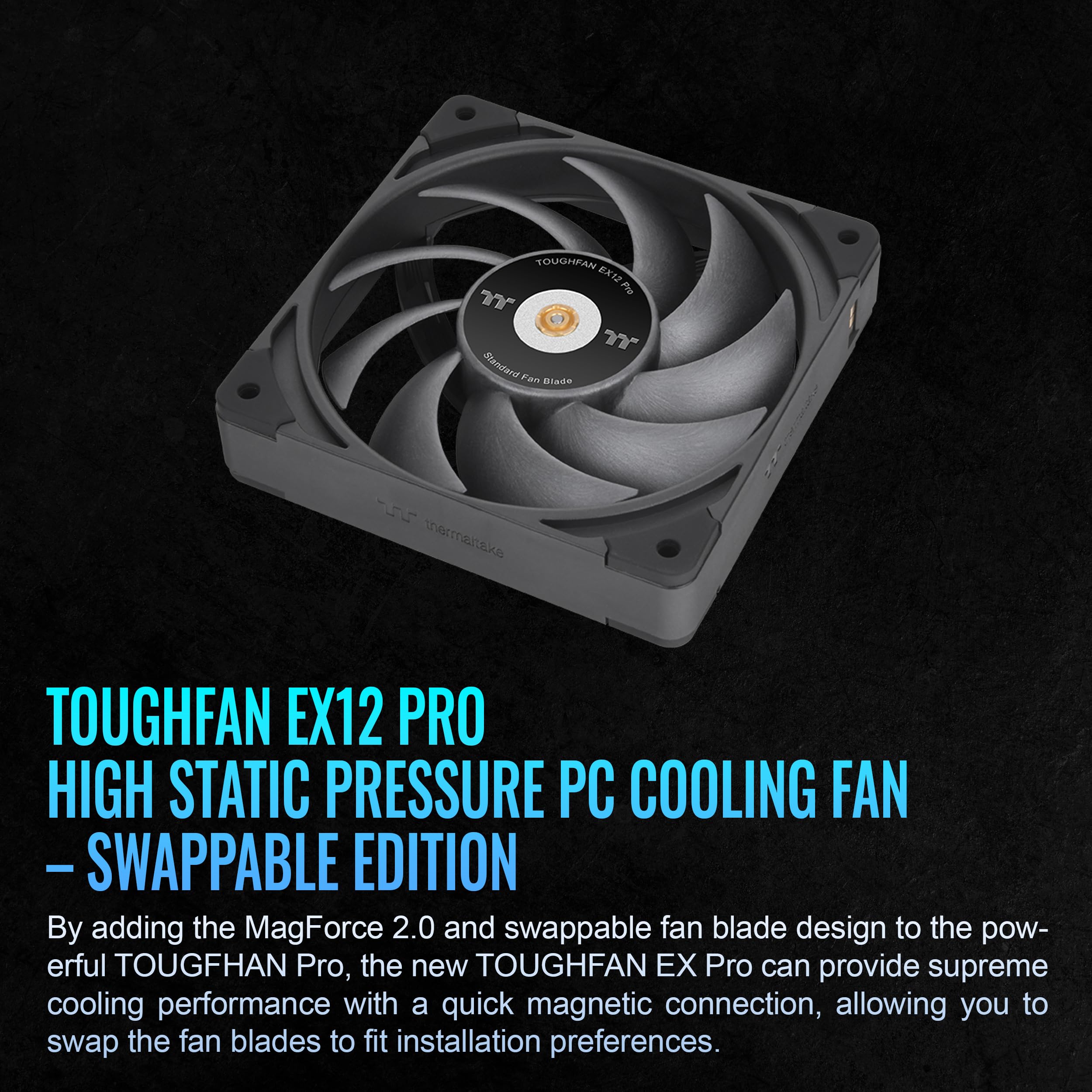 Amazon.com: Thermaltake TOUGHFAN EX12 Pro PC Cooling Fan, Magnetic