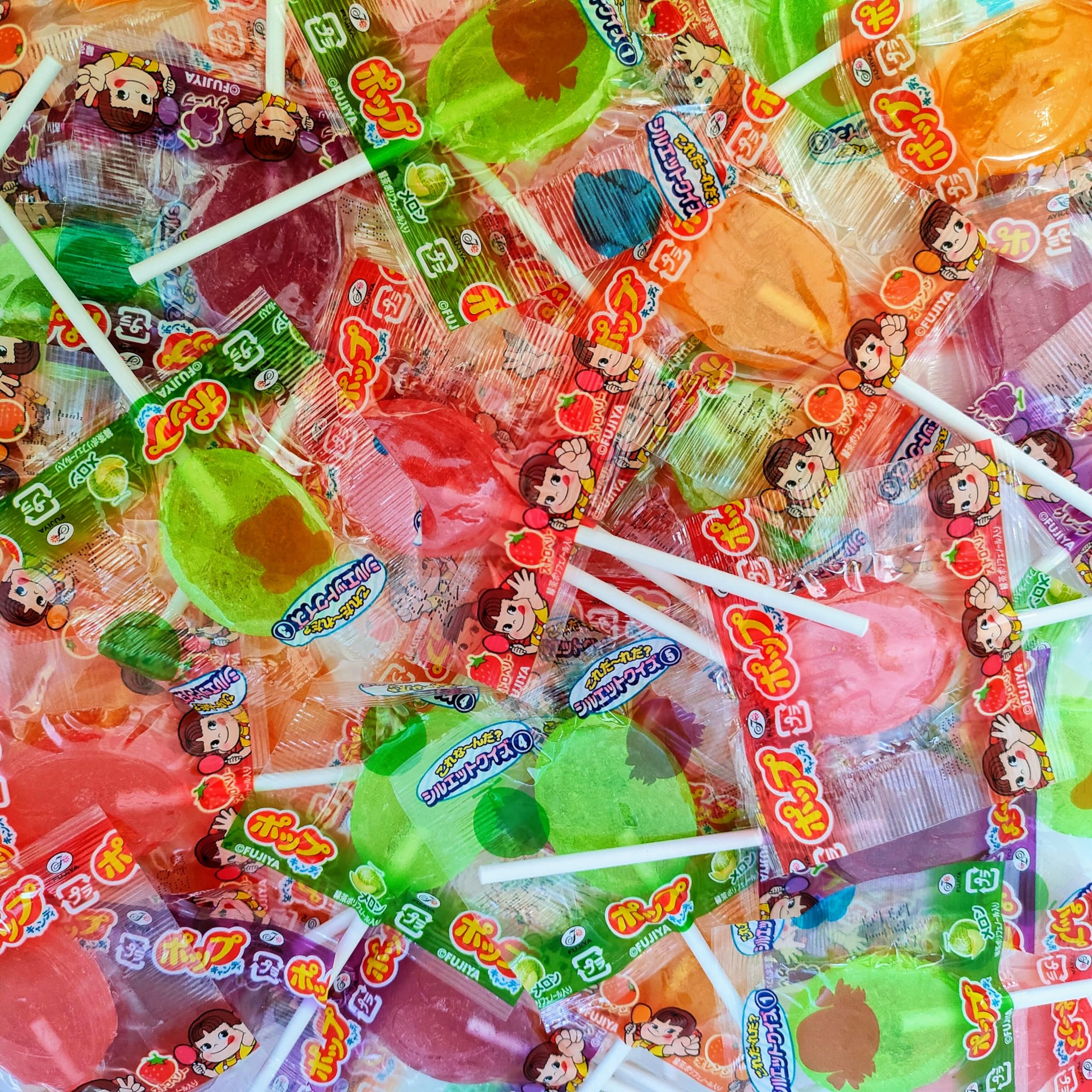 Amazon.co.jp: 不二家 ポップキャンディ 大容量 1キロ 約156本 業務用