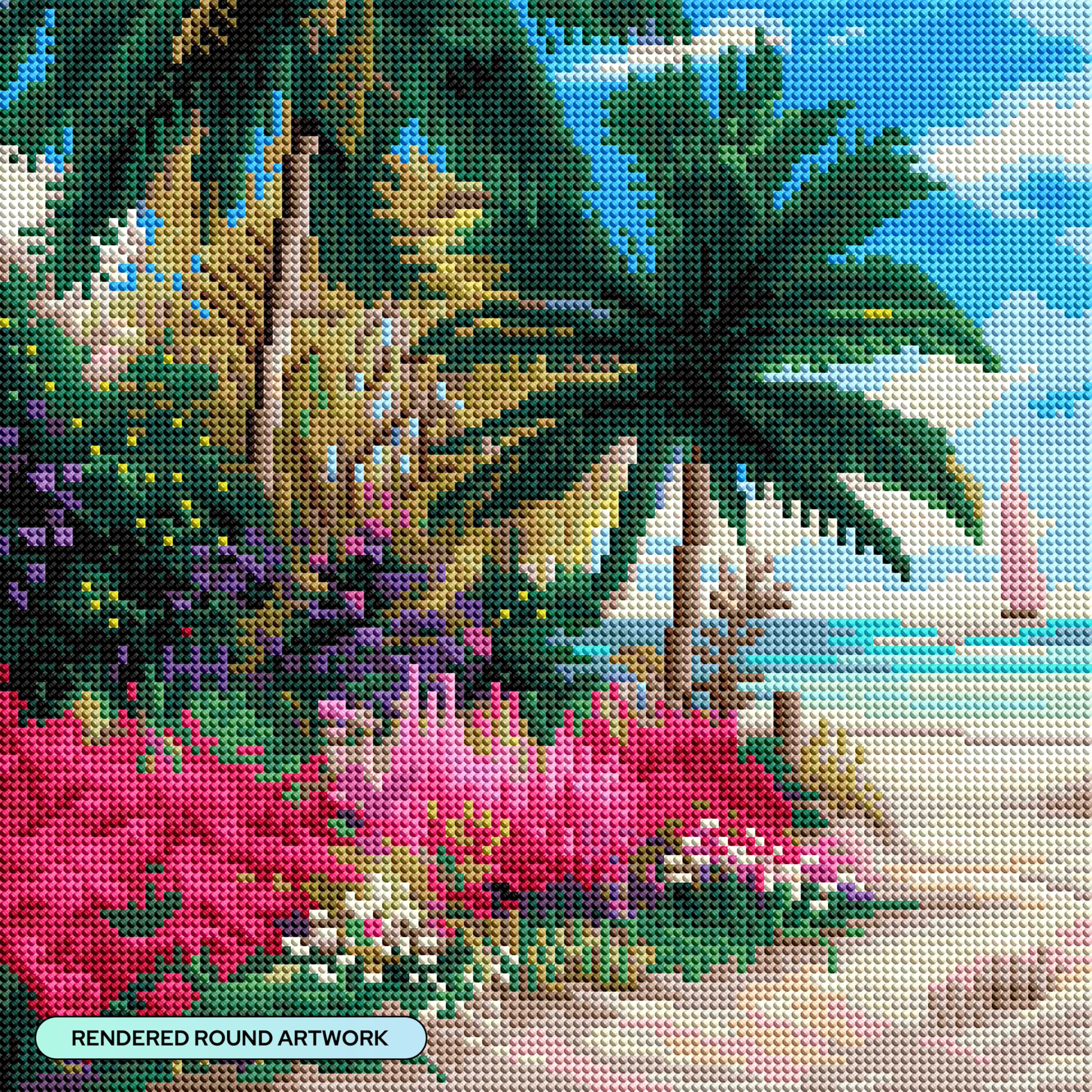 Amazon.com: DIAMOND ART CLUB Ocean Whisper Path Diamond Painting