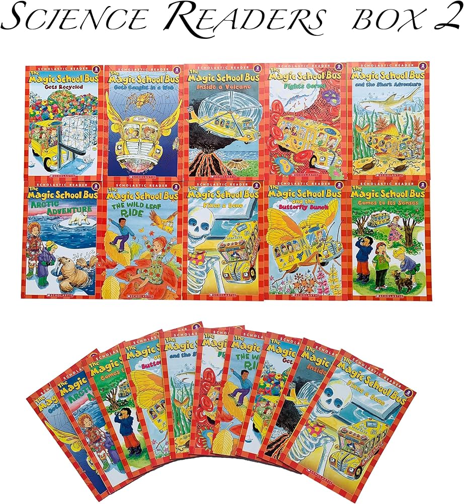 Magic School Bus 20 books box set, Science Reader Box 1 & 2
