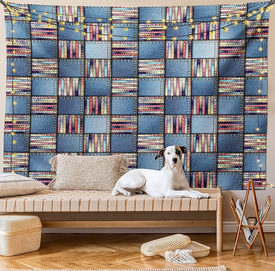 ハンドメイド パッチワーク キルト タペストリー ダイヤ ハンドメイド