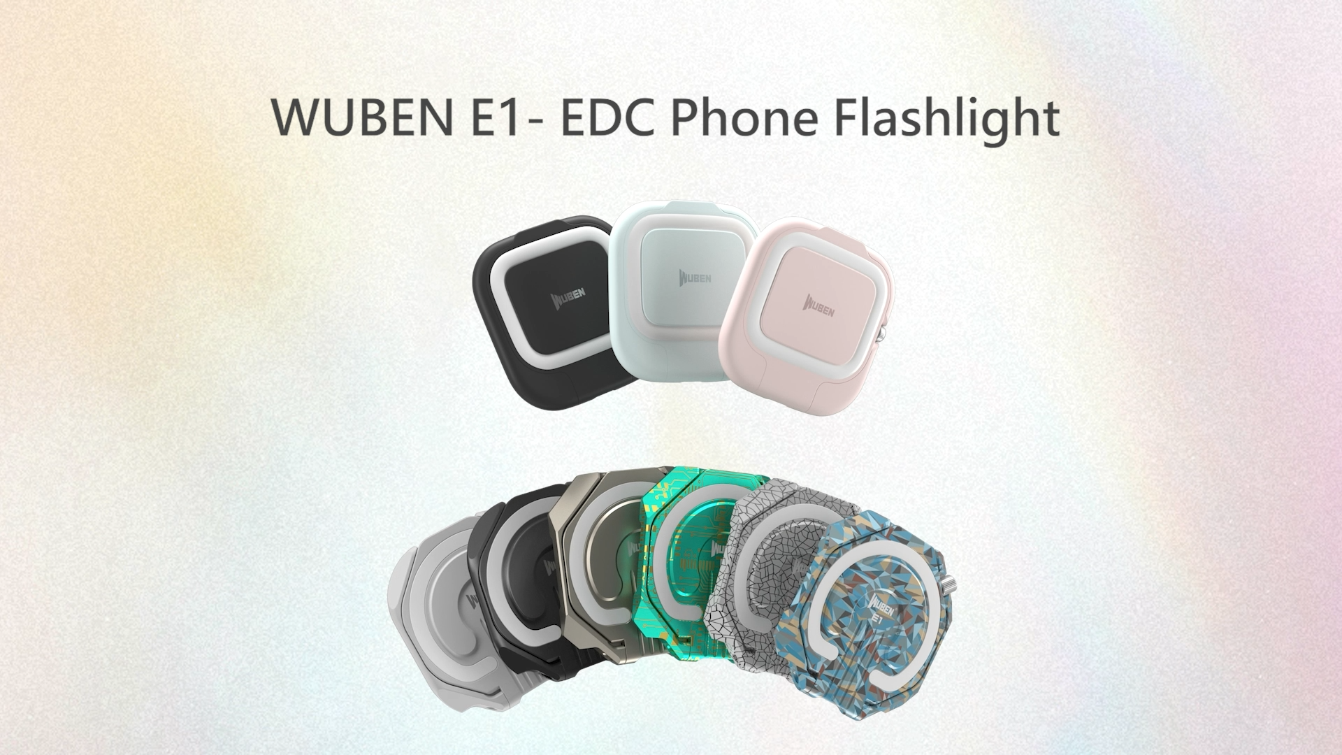 Amazon.com: WUBEN E1 Selfie Ring Light Rechargeable Portable