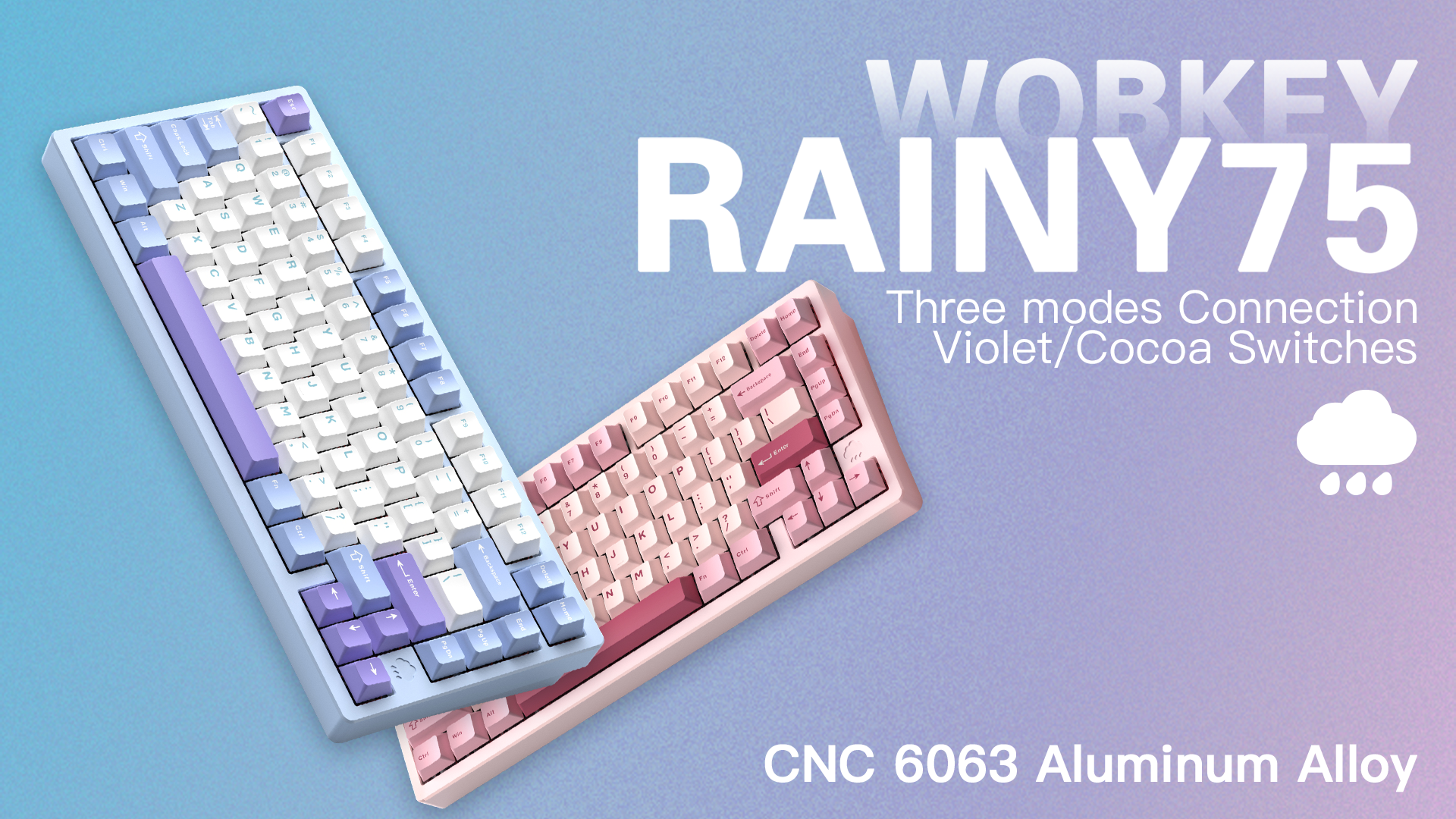 Amazon.com: KEEBMONKEY WOBKEY Rainy 75 CNC Aluminum HMX/JWK/Cocoa