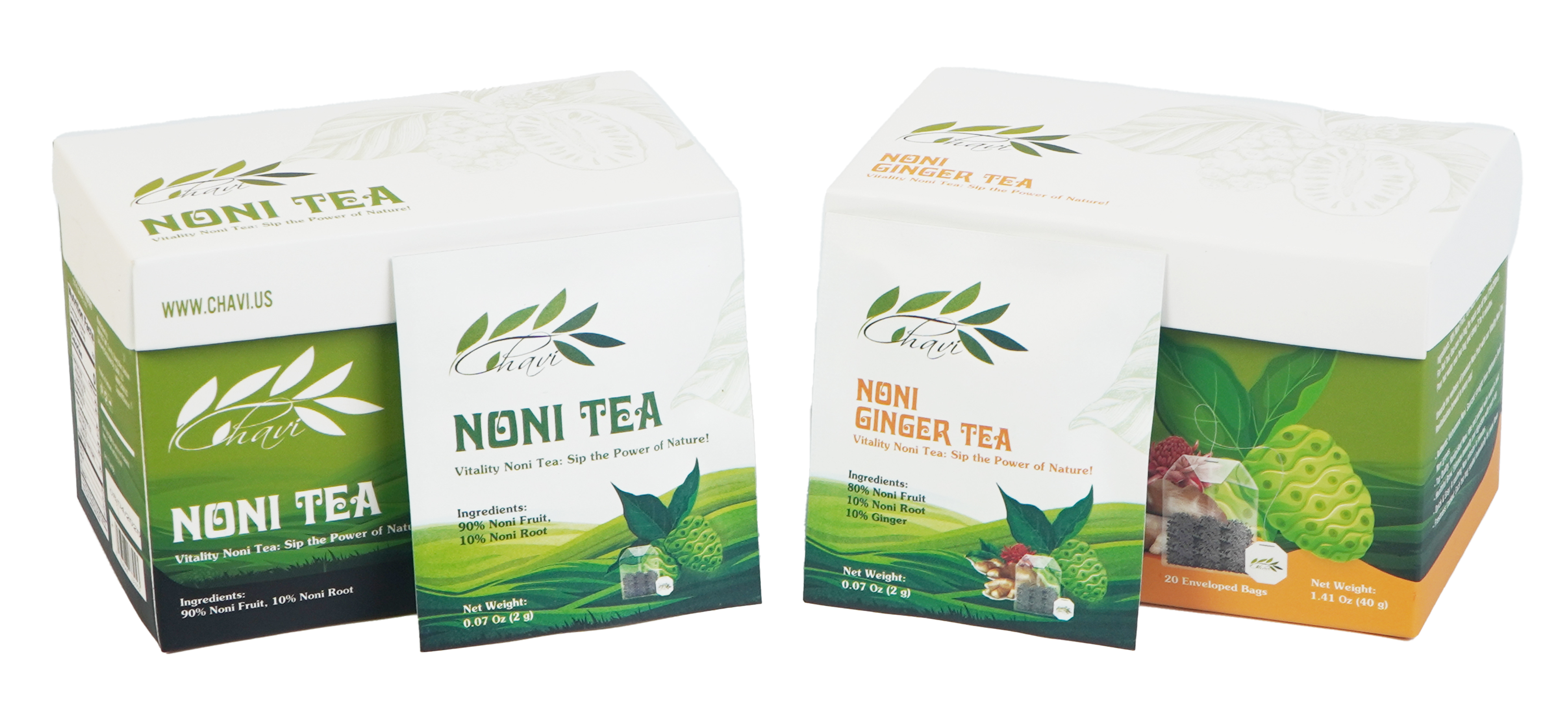 Amazon.com : CHAVI Noni Tea (Combo Pack - Noni & Noni Ginger, Pack