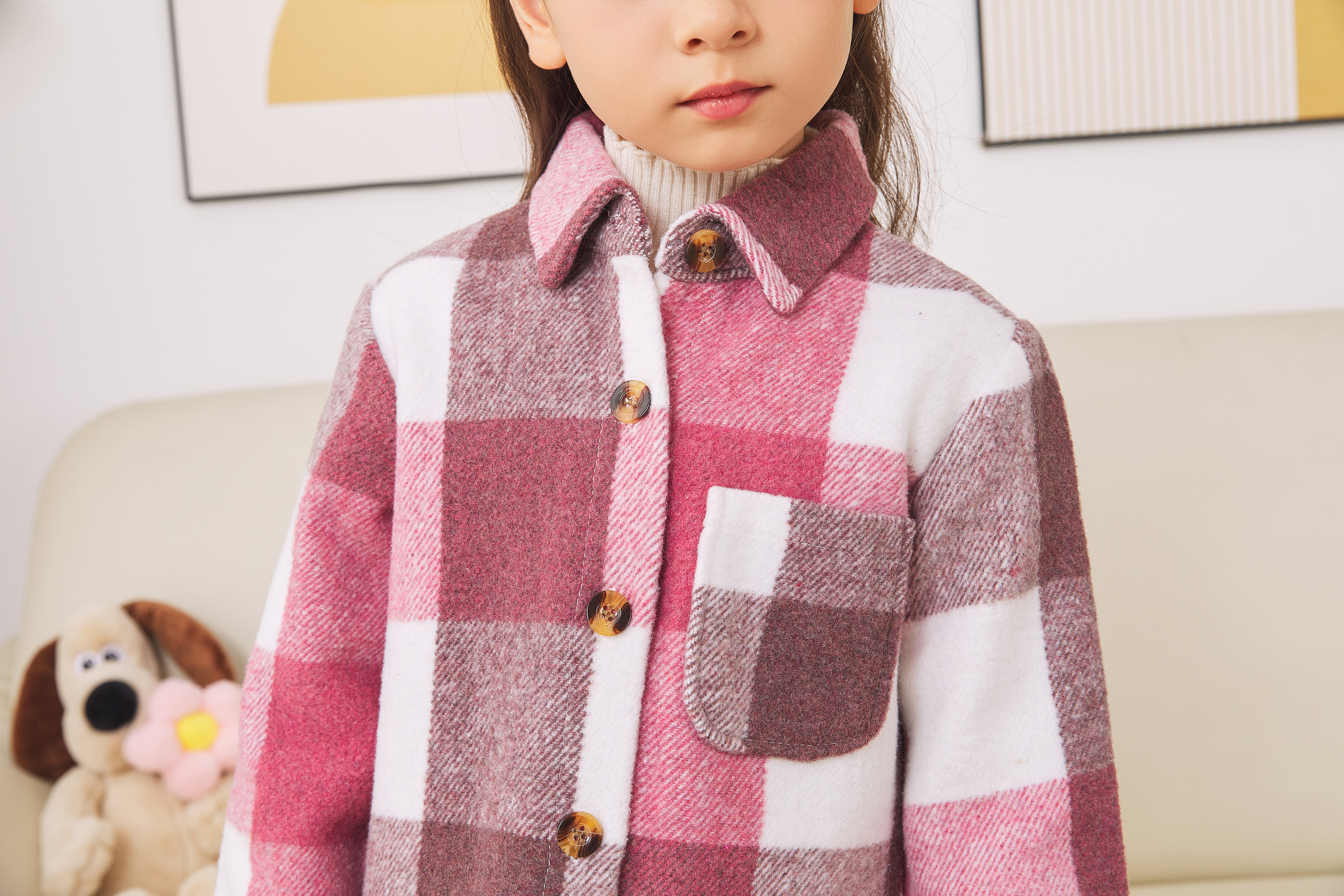 Amazon.com: Fdqin Flannel Shirt for Girls Long Sleeve Plaid Button