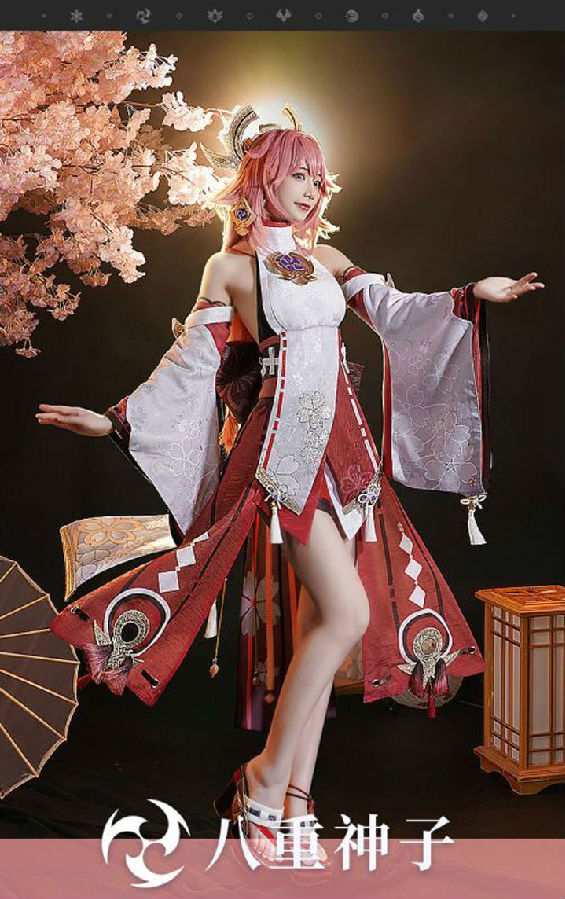 三分妄想 原神 八重神子 コスプレ衣装 げんしん 稲妻 やえみこ