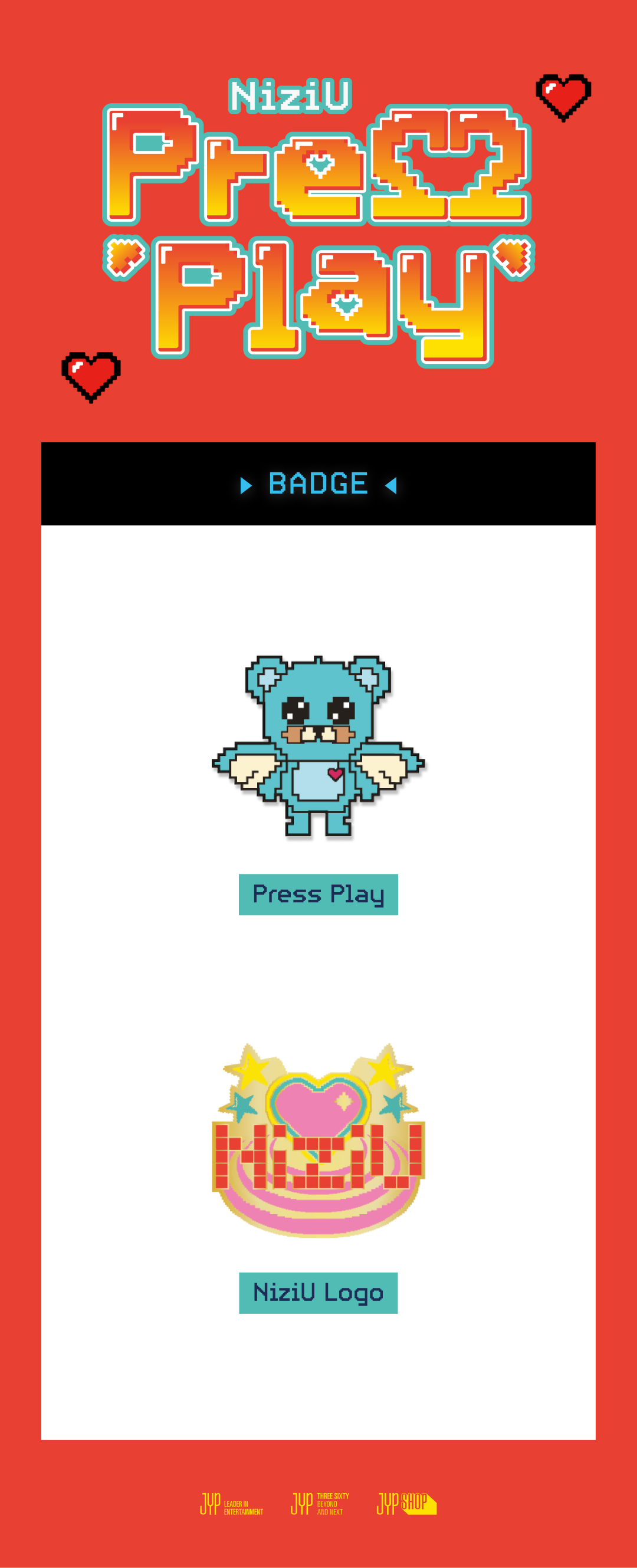 NiziU BADGE - Press Play | JYP SHOP