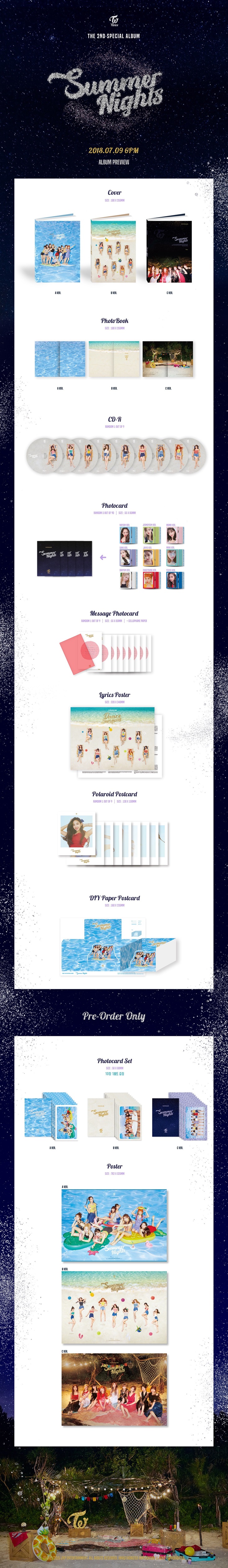 TWICE 2nd Summer Special Album Summer Nights | JYP SHOP