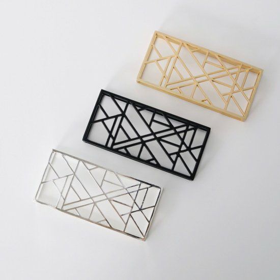 モダンラティス柄カトラリーレスト ナプキンリング｜M苦楽園