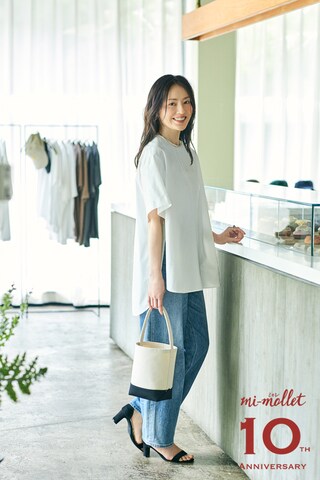 女性らしく着映えるのにイージーケア！山根亜希子さん初コラボ「ル