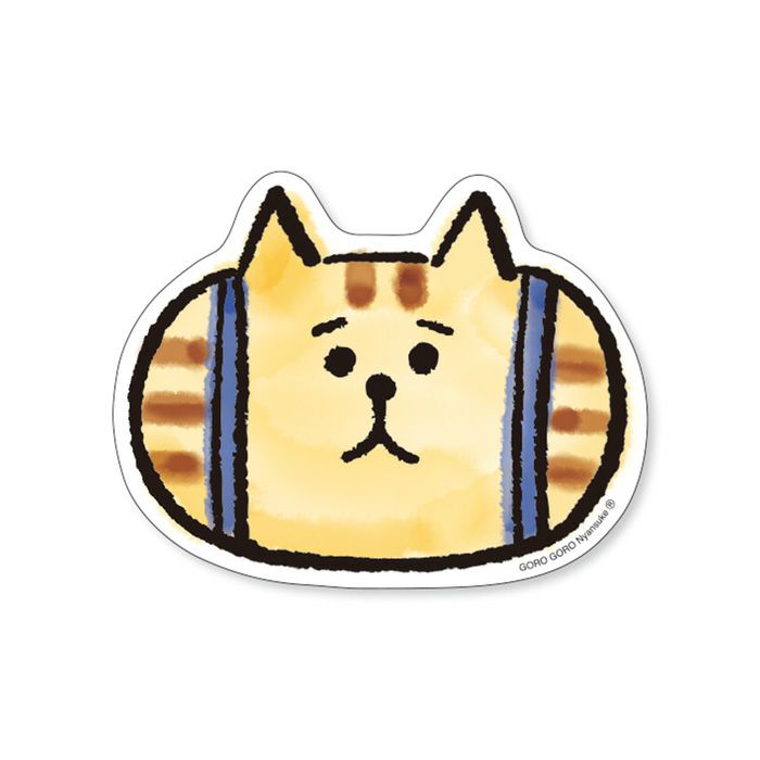 ごろごろにゃんすけ ステッカー 82138 サスペンダーくん フェイス