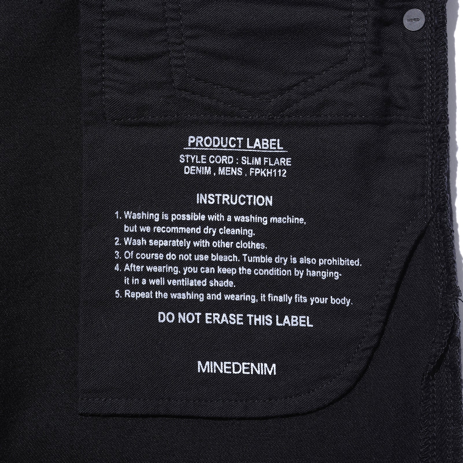 112 S.Slim Flare OWS – MINEDENIM