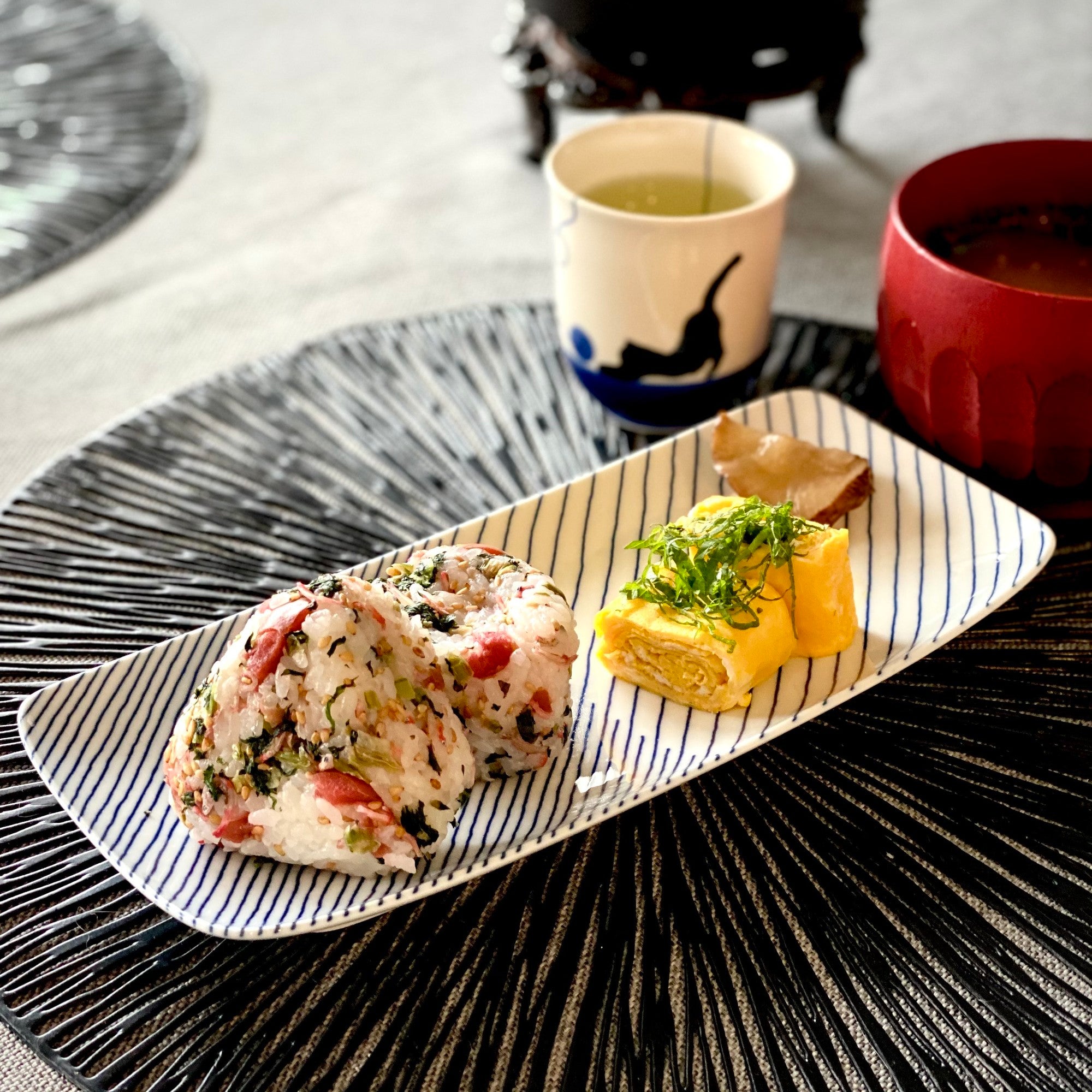 波佐見焼 白山陶器 重ね縞 長焼皿 – 生活民芸 なかむた