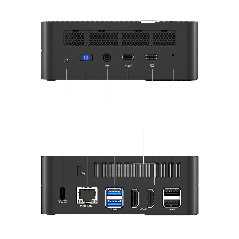 Minisforum Venus Series UM580, AMD Ryzen™ 7 5800H, Windows 11