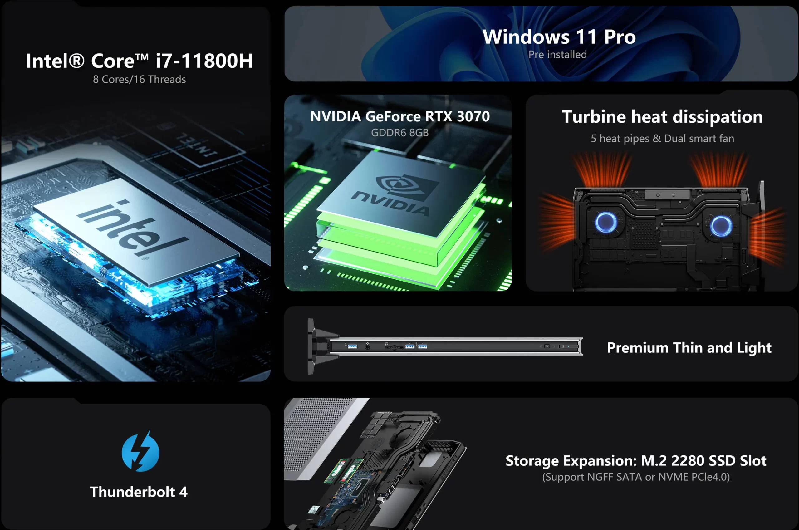 Minisforum NUCXI7, Intel® Core™ i7-11800H – Mini pcs comparison