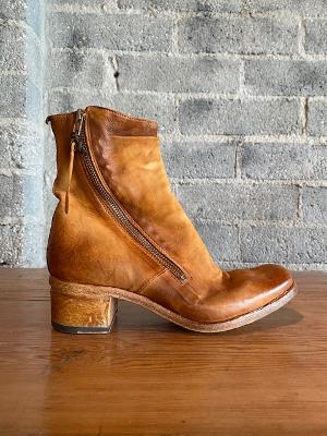 Shoto Double Zipper Wrapped Leather Heel Boot – Minnie T's