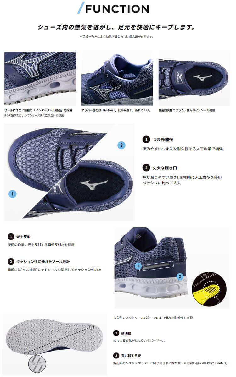 安全靴 ミズノ mizuno オールマイティ ALMIGHTY VH51L BOA F1GA2306