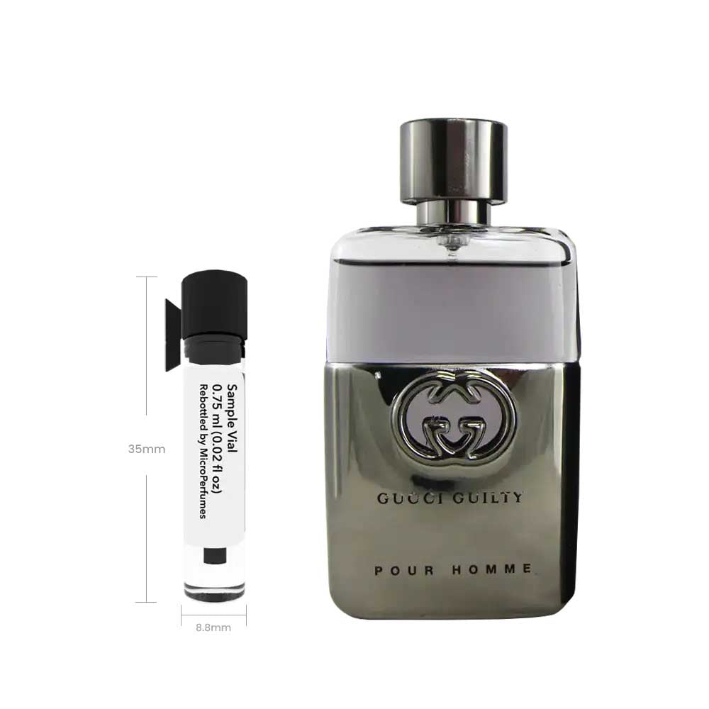 Guilty Pour Homme by Gucci Eau de Toilette Sample Vial for Men