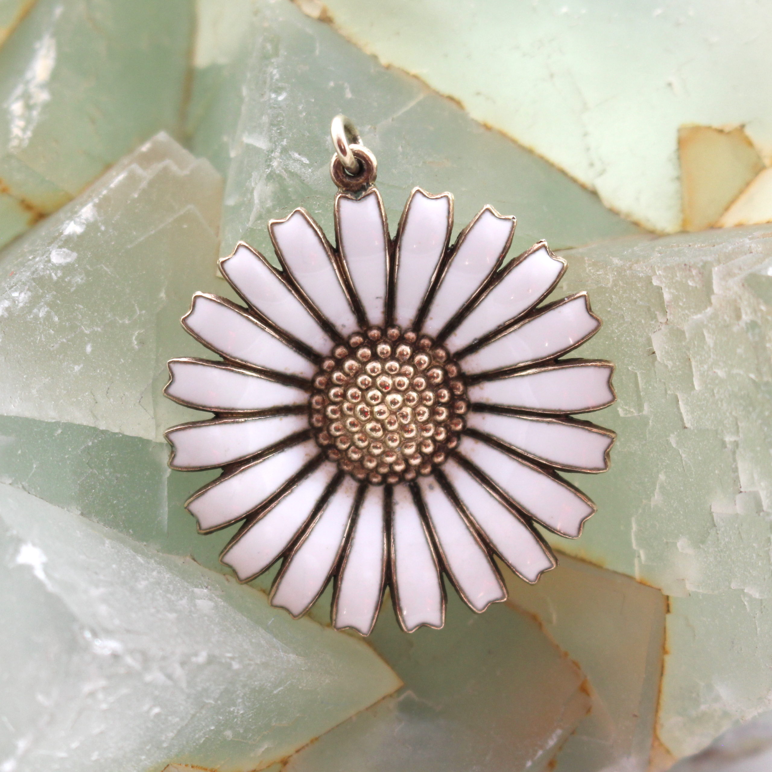 Danish Daisy Pendant by Anton Michelsen • Mid-Century