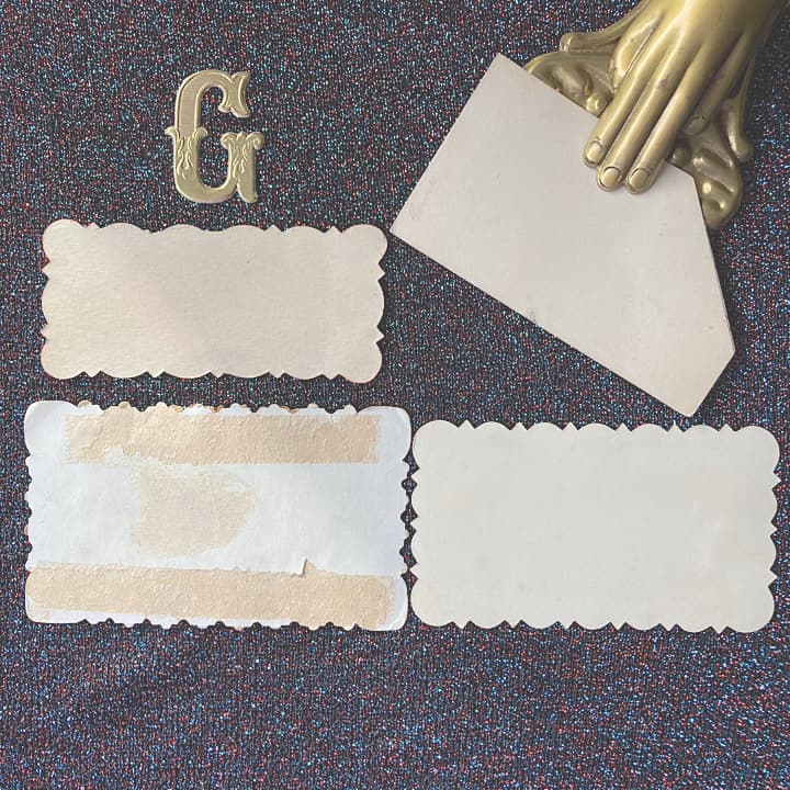 08G竪琴とパンジー、角に小さなクロモスのヴィクトリアン・コーリング