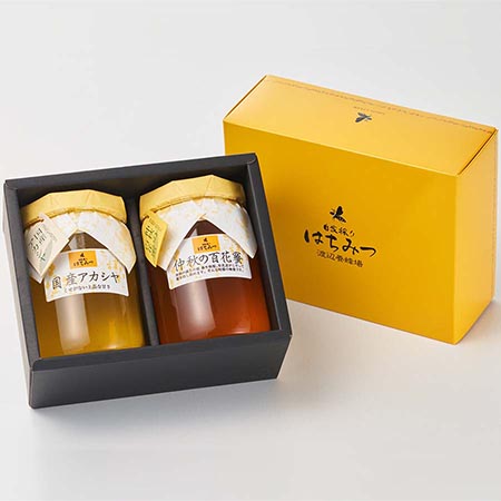 渡辺養蜂場＞自家採り国産天然はちみつ 2本セット(460g×2) | 福島県