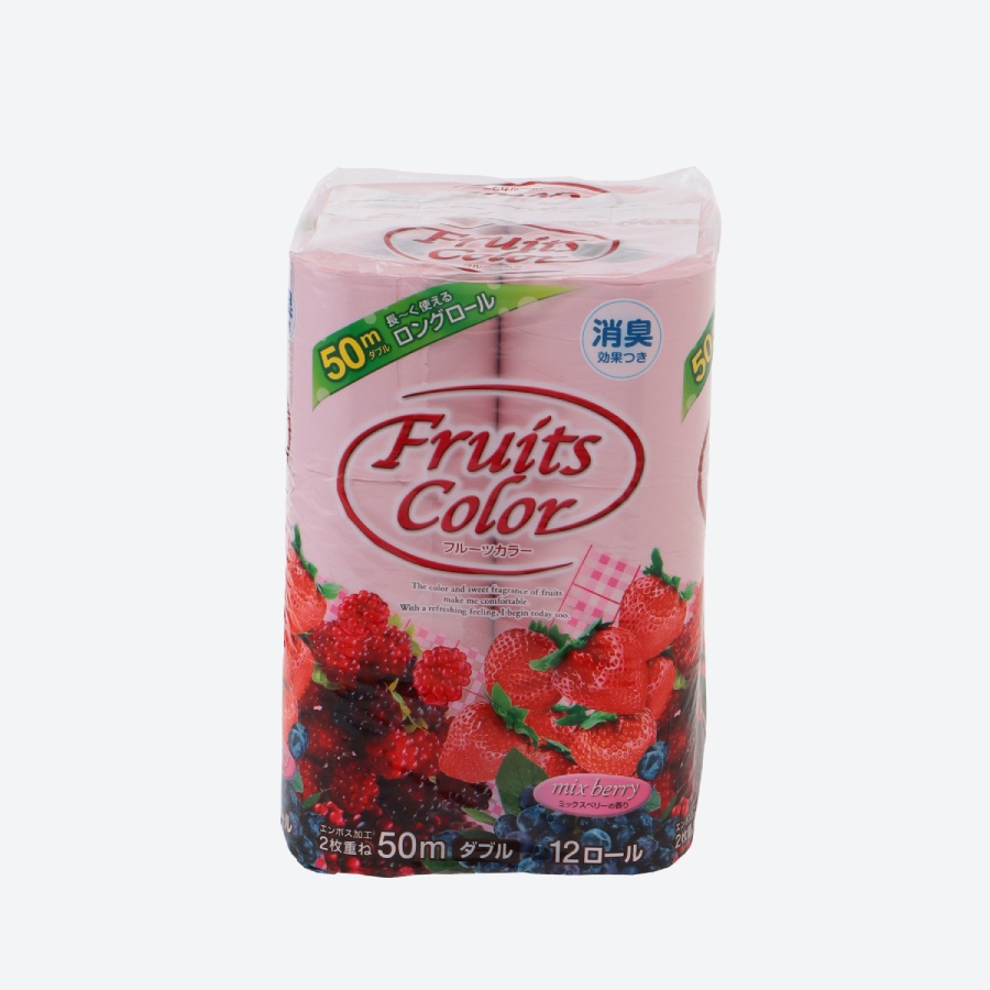 鶴見製紙＞ミックスベリ―の香り トイレットペーパー50m 72ロール
