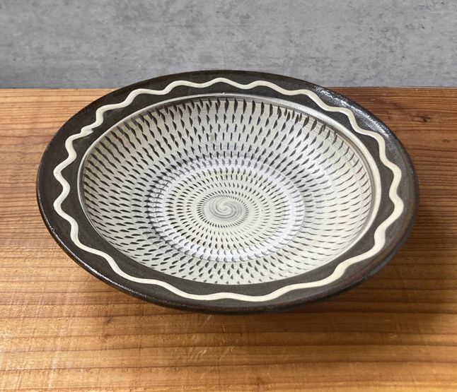 小鹿田焼】柳瀬元寿窯 / 7寸 中深リム皿・C - “ MIGRATORY ” web shop