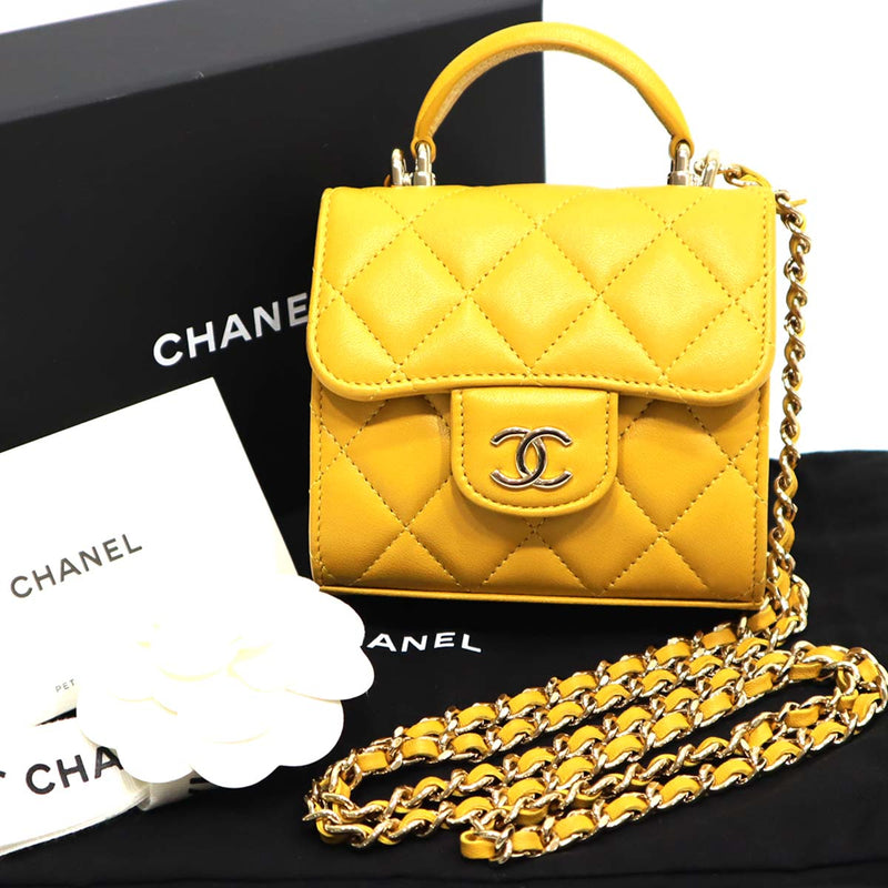 シャネル CHANEL ミニ マトラッセ クラッチ チェーン ショルダーバッグ