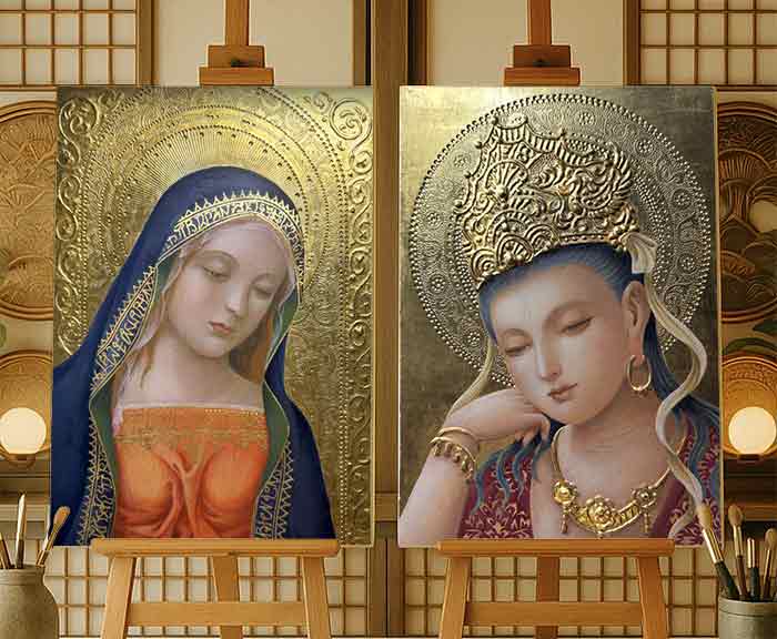 テンペラ画とは？—古典技法の魅力を解説 | 奥田みき・光の幻想アート