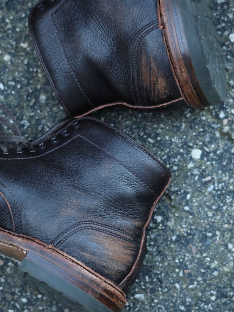 Alden X Mildblend Supply Cap Toe Boots in Horween Arabica Lux