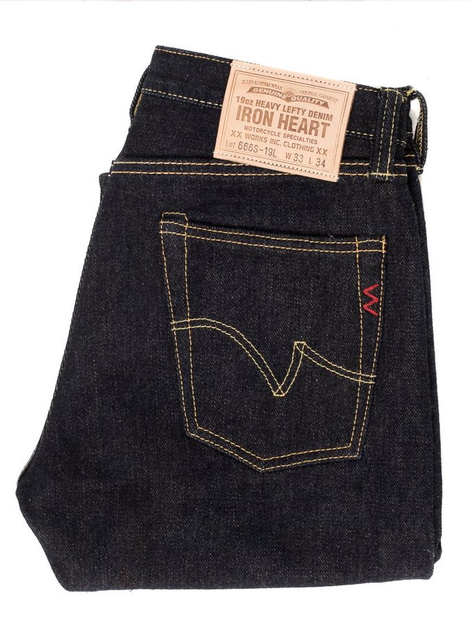 Iron Heart IH-666S-19L-V2 19oz Left Hand Twill Selvedge Denim