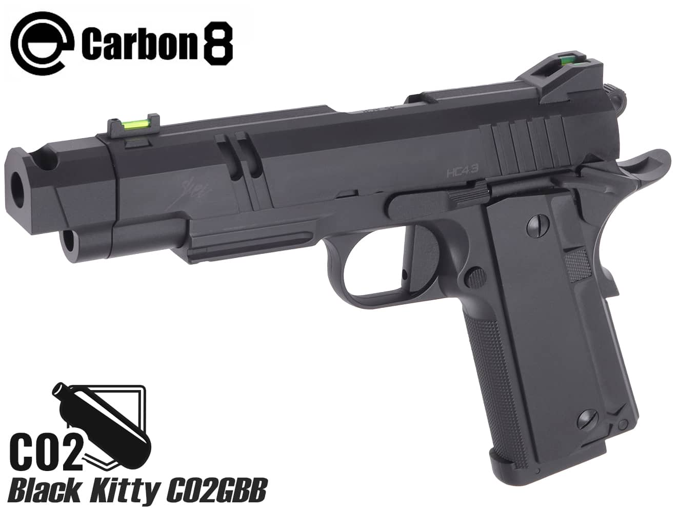Carbon8 ガスブローバック CZ P09 CO2 ガスガン本体 [カラー：ブラック