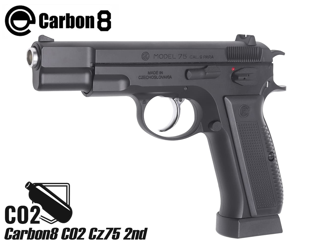 Carbon8 ガスブローバック CZ P09 CO2 ガスガン本体 [カラー：ブラック