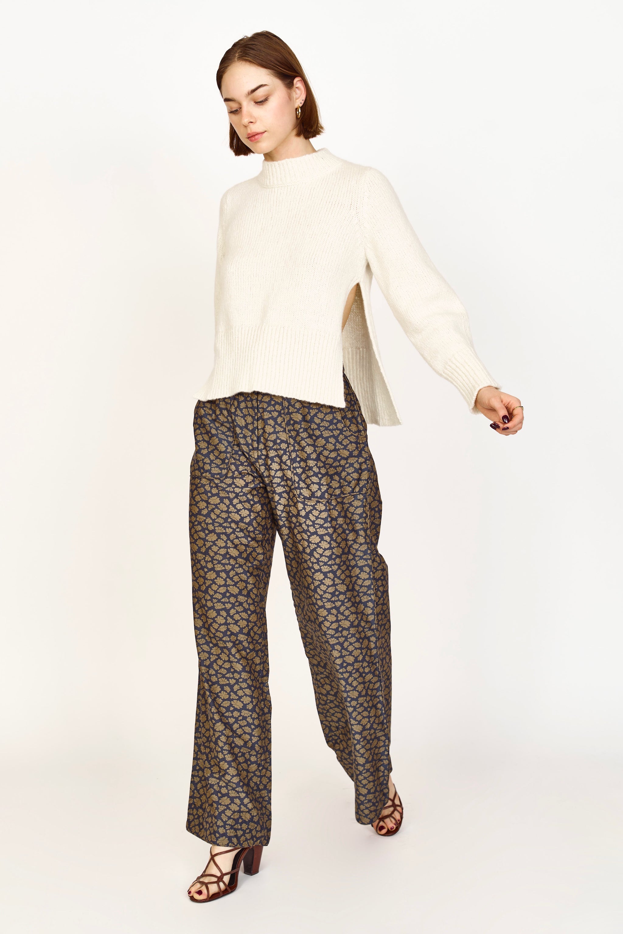 Aspen Open Side Pullover in Ivory – MIRTH