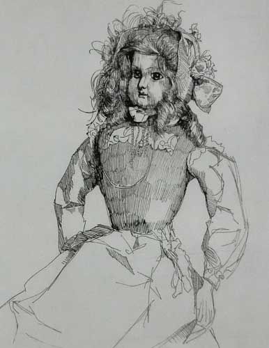 小磯良平作品【フランス人形】の買取・査定はミライカ美術にお任せください