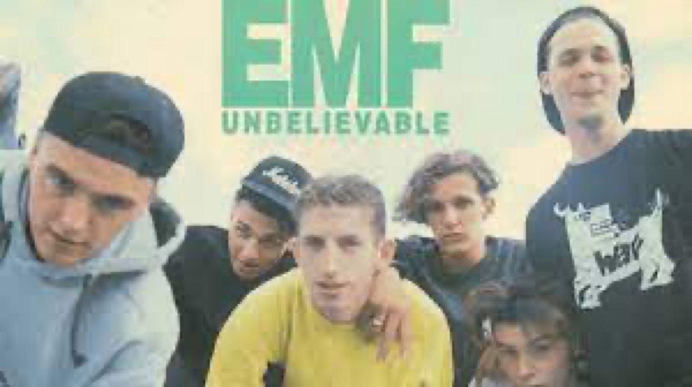 90s Stand Out Singles: EMF “Unbelievable” (1990) | by Billy