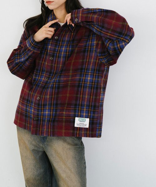 DISCUS別注】シャギーチェックシャツジャケット｜チャオパニック