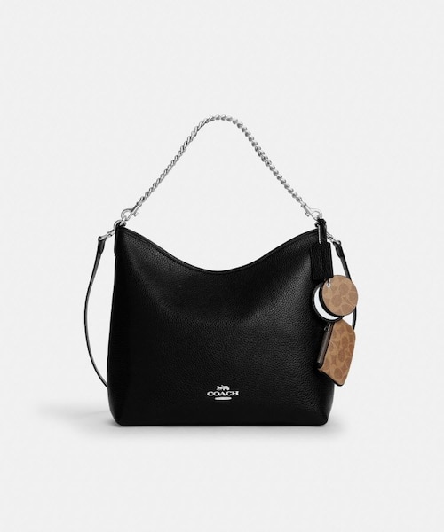 公式】ローレル ラージ ショルダー バッグ・ミラー チャーム アンド