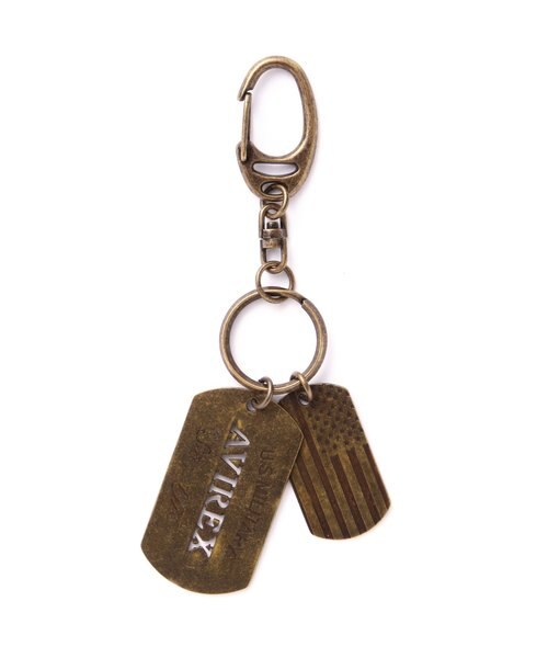 DOG TAG KEY RING／ドッグタグ キーホルダー 国旗｜アヴィレックスの