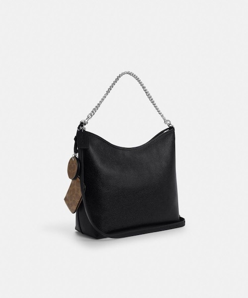 公式】ローレル ラージ ショルダー バッグ・ミラー チャーム アンド