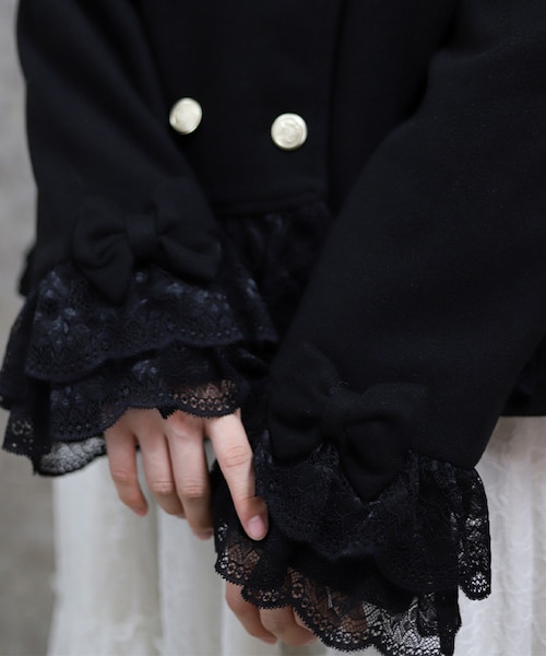 裾レースショートコート｜アクシーズファムの通販｜&mall（アンド