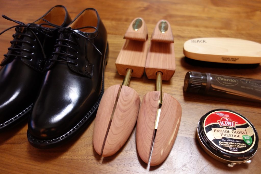 チャーチのシャノンに履き下ろし前のプレメンテをしました。【Church's