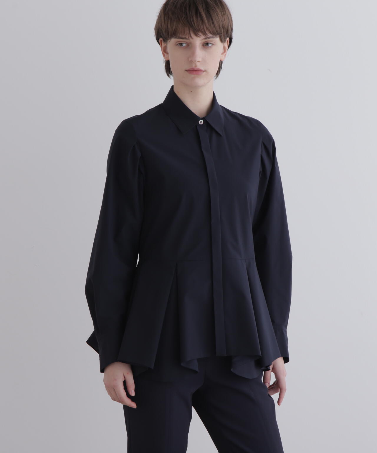 SOLOTEXブロードタックフレアブラウス | LE PHIL（ル フィル