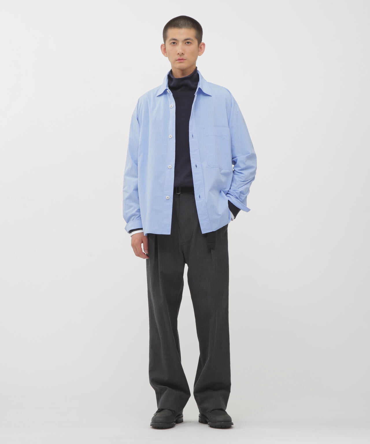 WOOL COTTON TWILL TROUSERS | MARGARET HOWELL（マーガレット