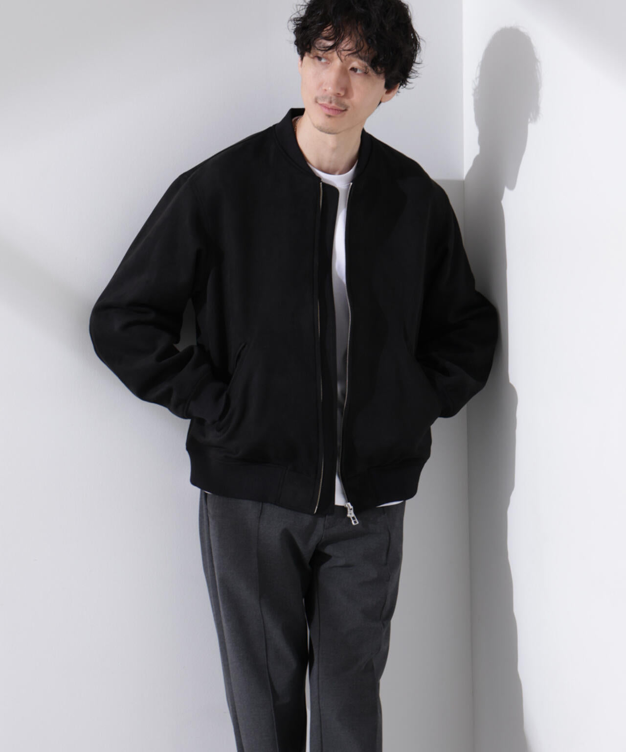 フェイクスエードMA-1 | NANO universe（ナノ・ユニバース） ｜【公式