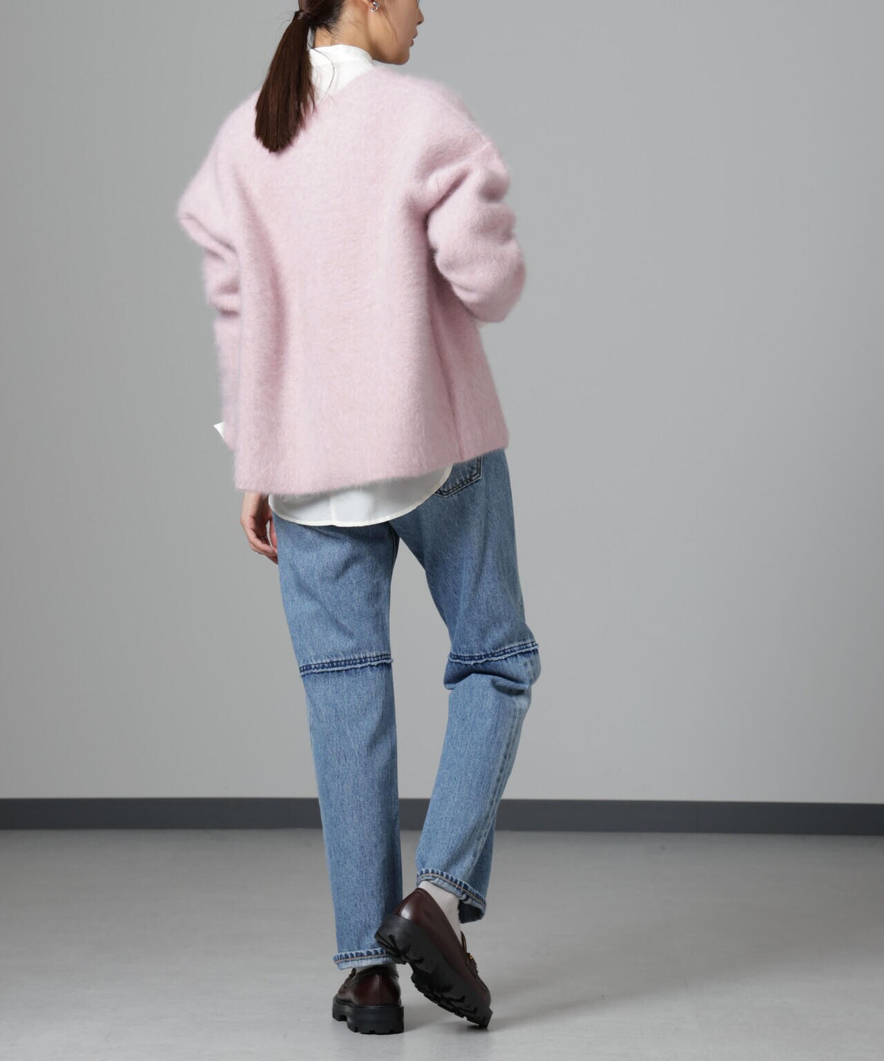 ウォッシャブルフォックスリバーニットジャケット | NANO universe