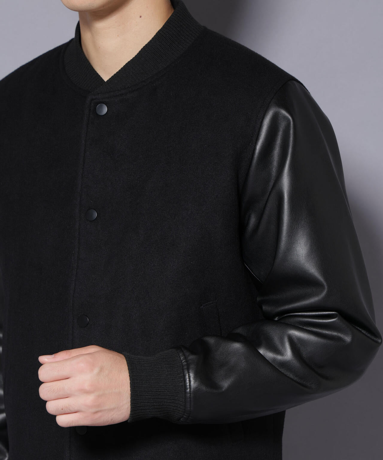 フェイクレザースタジャン | NANO universe（ナノ・ユニバース