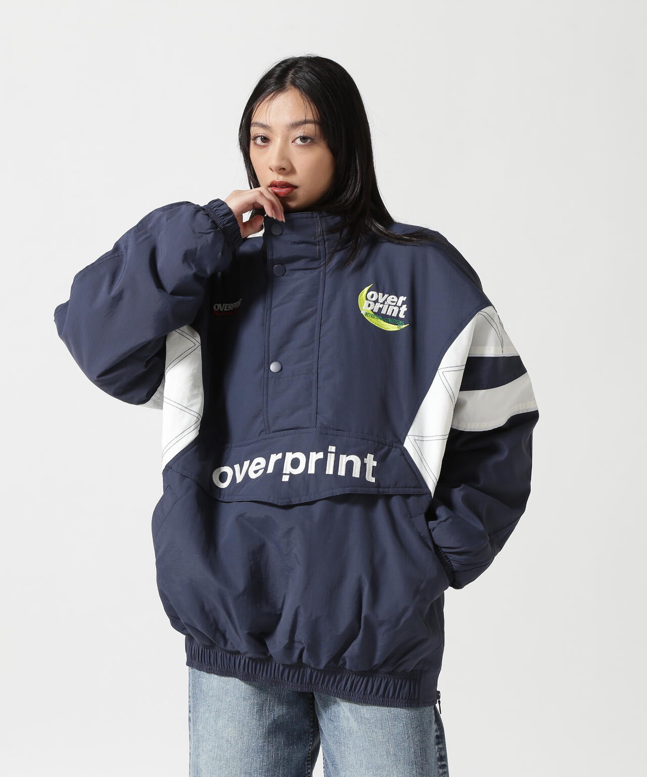 overprint/オーバープリント/HALF ZIP STADIUM JACKET | L.H.P