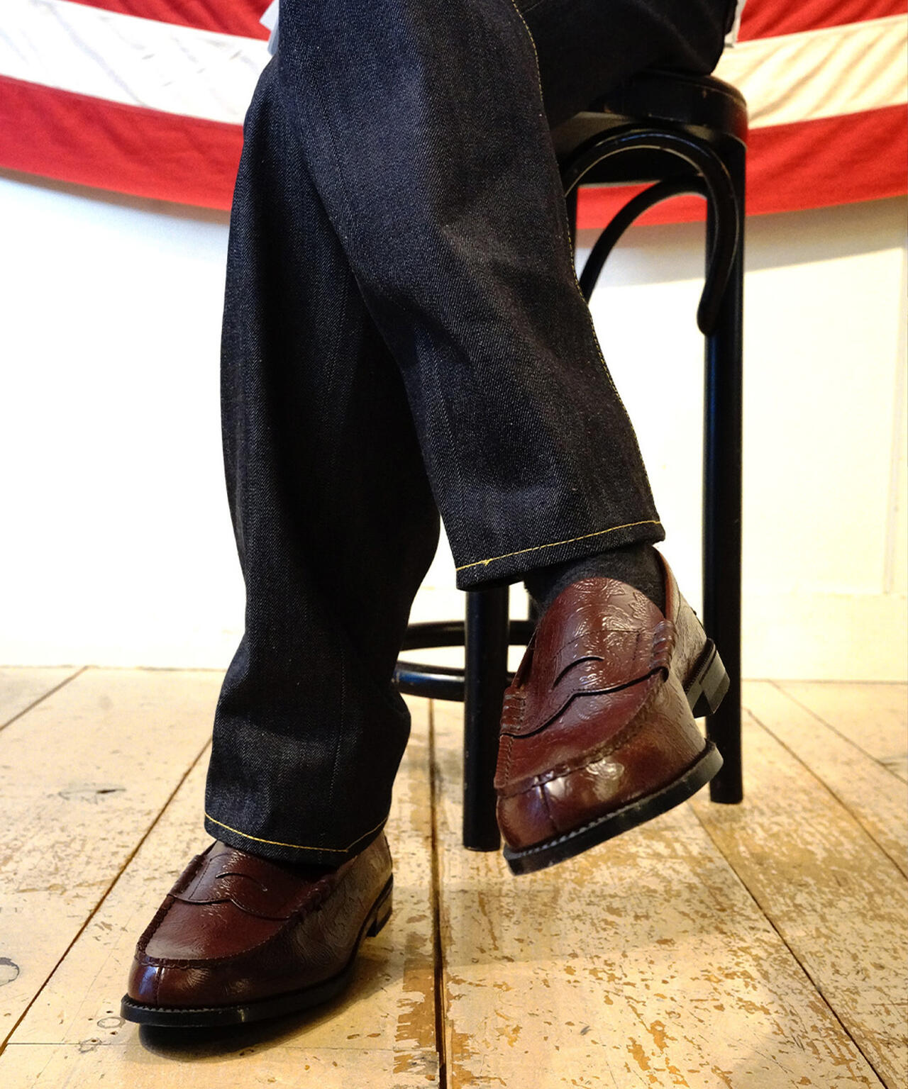 The Kenford Fineshoes/【LHP EXCLUSIVE】WINE PAISLRY LOAFERS